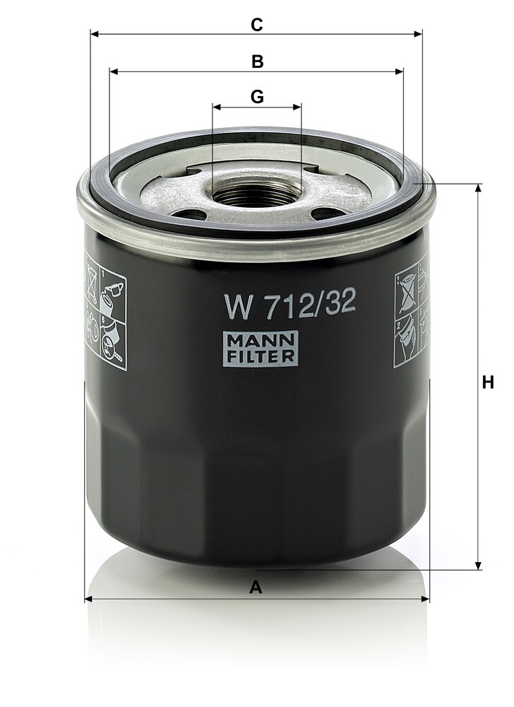 Масляний фільтр двигуна Ford 5022739 ціна, від 4.08 USD