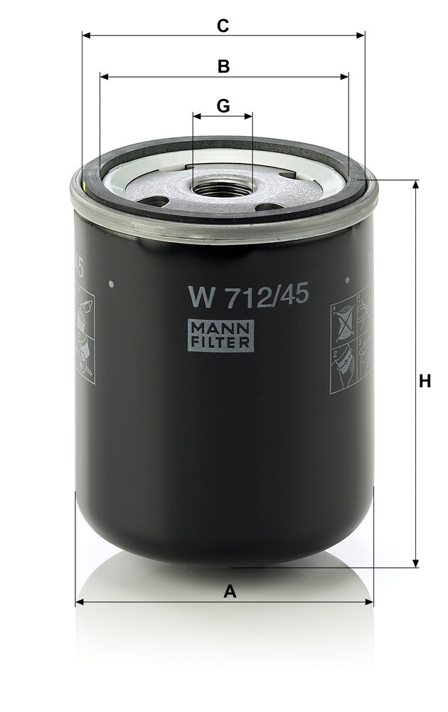 W71245 Mann-Filter Масло в коробку автомат