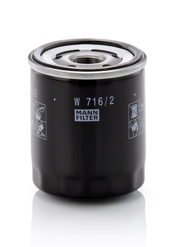 Масляний фільтр двигуна Mann-Filter W7162 ціна, від 12.29 USD
