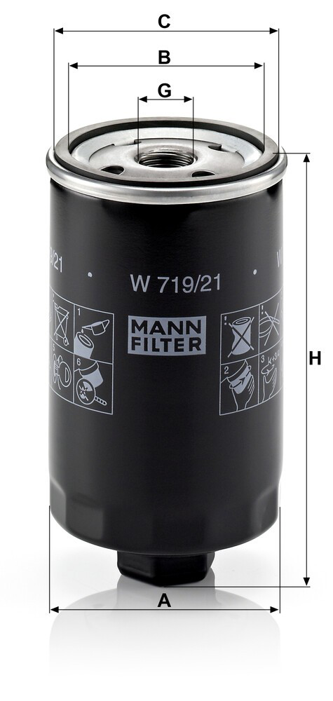 W71921 Mann-Filter Фільтр масла