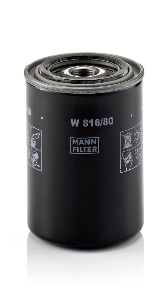 Масляний фільтр двигуна Mann-Filter W81680 ціна, від 4.48 USD