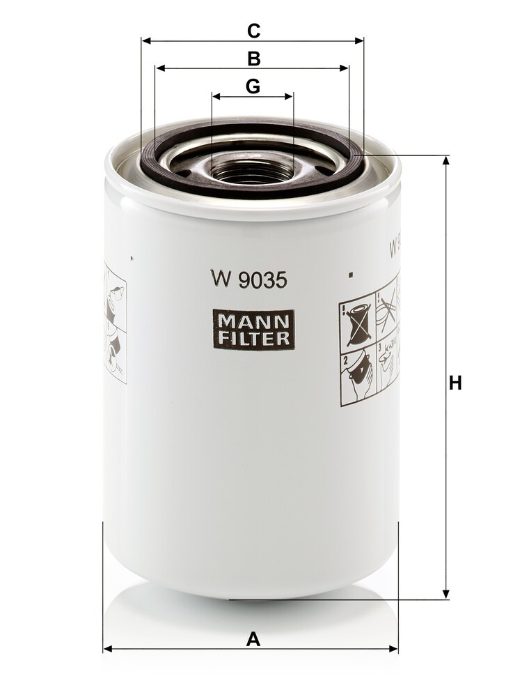 W9035 Mann-Filter Фільтр масла