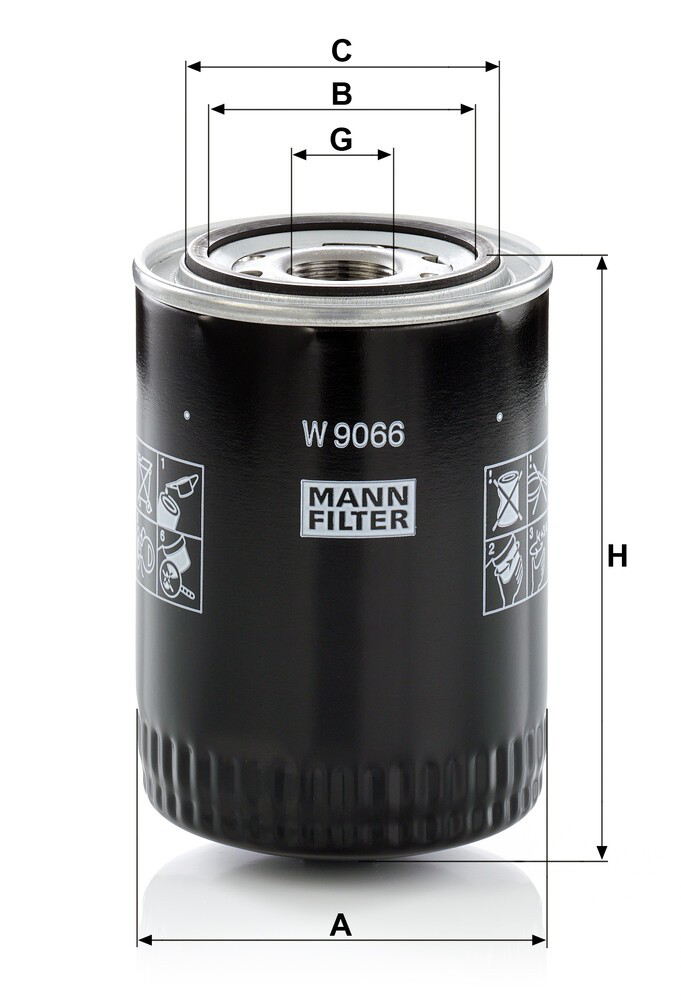 W9066 Mann-Filter Фільтр масла