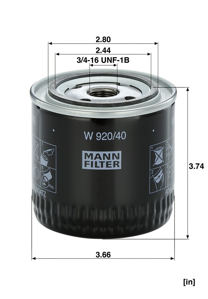  Mann-Filter W92040 ціна, від 19.94 USD