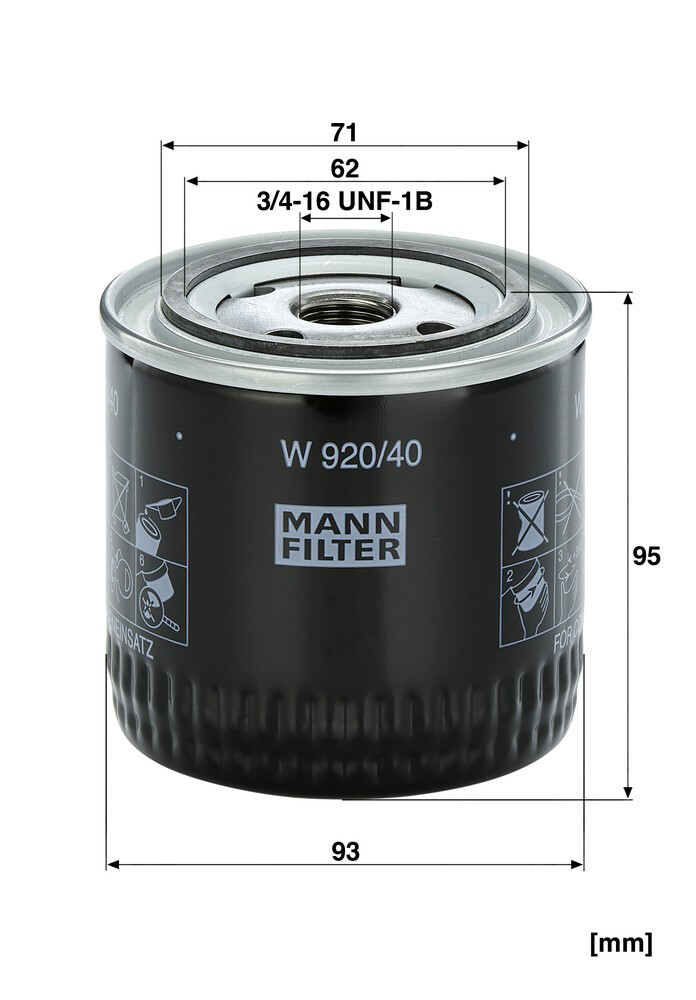 Купити W92040 Mann-Filter 