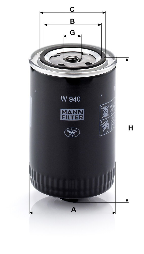 Купити W94010 Mann-Filter Фільтр очищення масла відцентровий