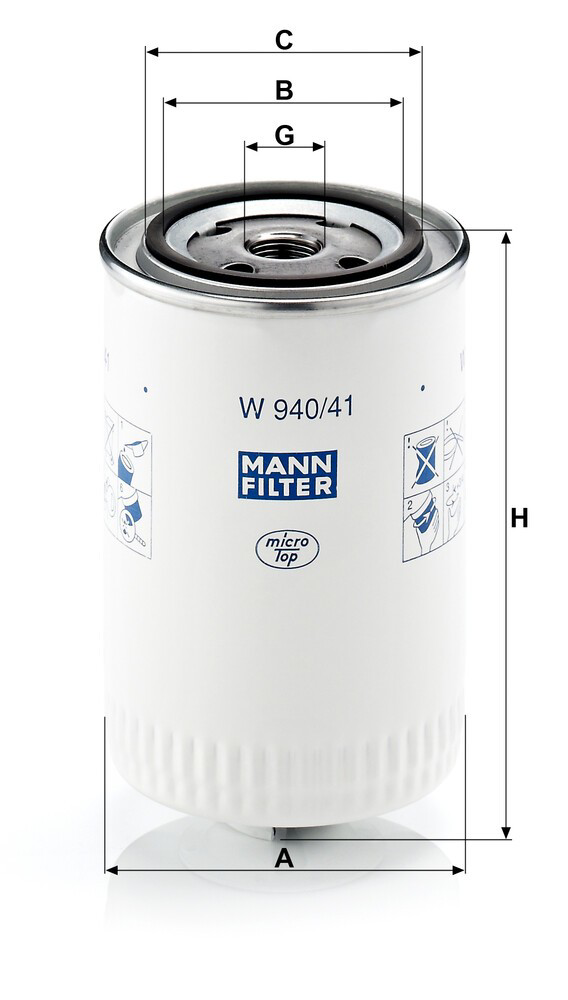 W94041 Mann-Filter Фільтр масла