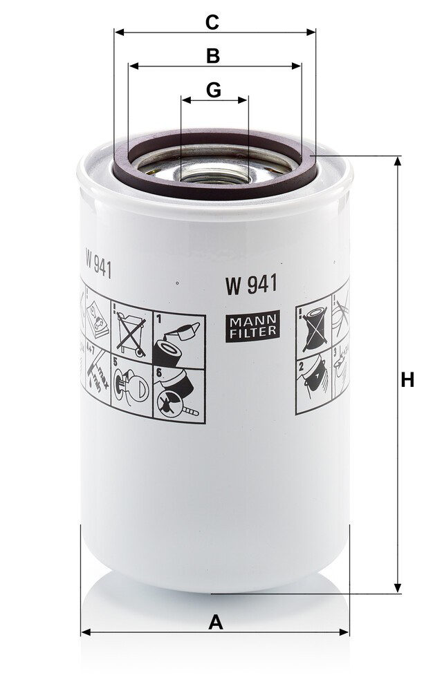 HF7983 Fleetguard Фільтр гідравлічної системи