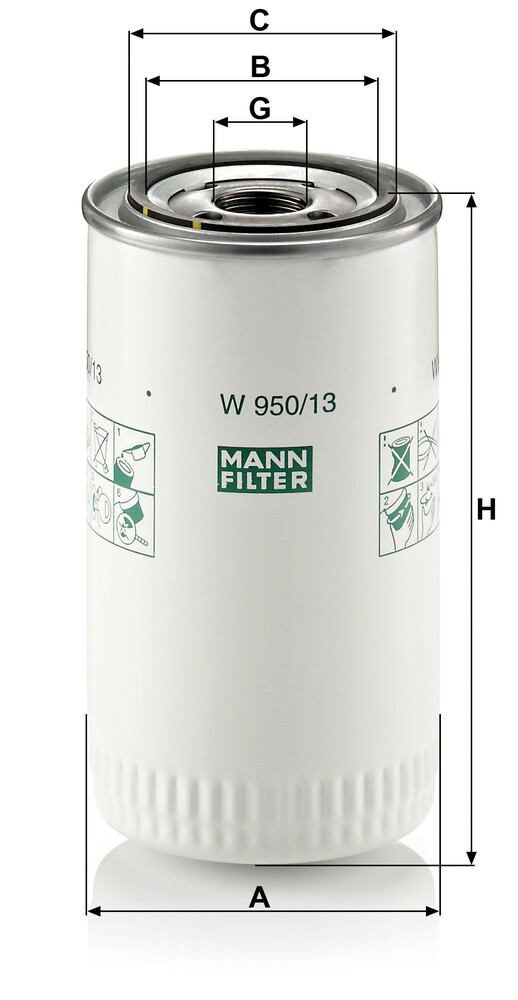 Купити W95013 Mann-Filter Масло і фільтр в коробку автомат 