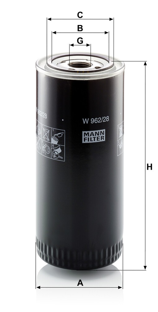 W96228 Mann-Filter Фільтр масла