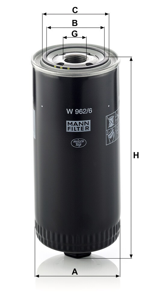 Фільтр гідравлічної системи 0024164103 Renault (RVI)