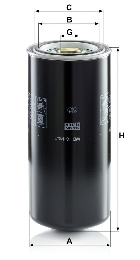 Купити WD131451 Mann-Filter Фільтр гідравлічної системи