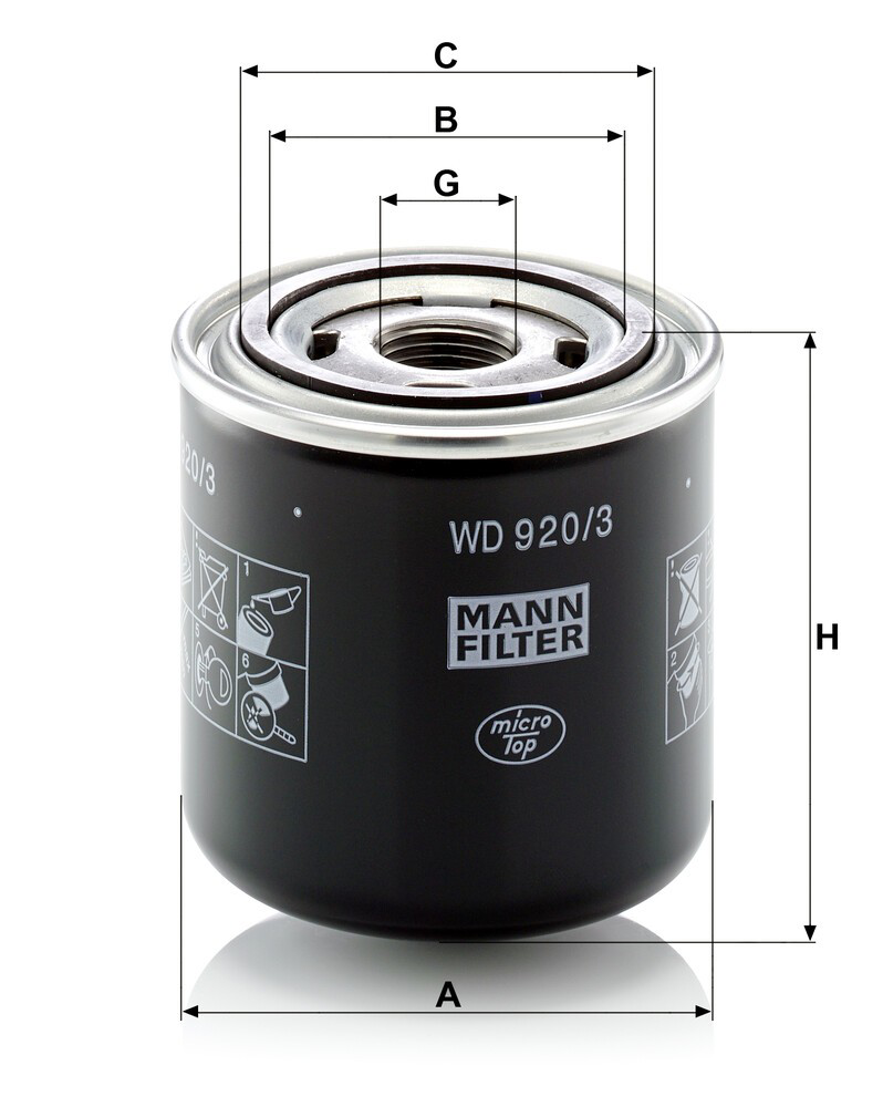 WD9203 Mann-Filter Масло в коробку автомат