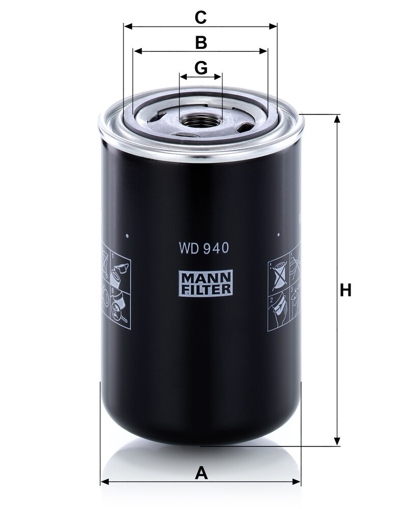 WD940 Mann-Filter Фільтр масла