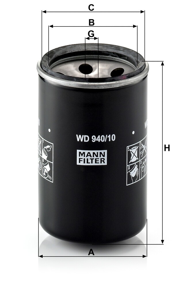 WD94010 Mann-Filter Фільтр гідравлічної системи