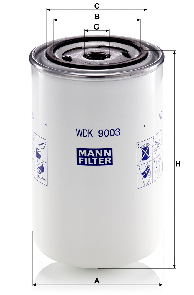WDK9003 Mann-Filter Фільтр палива
