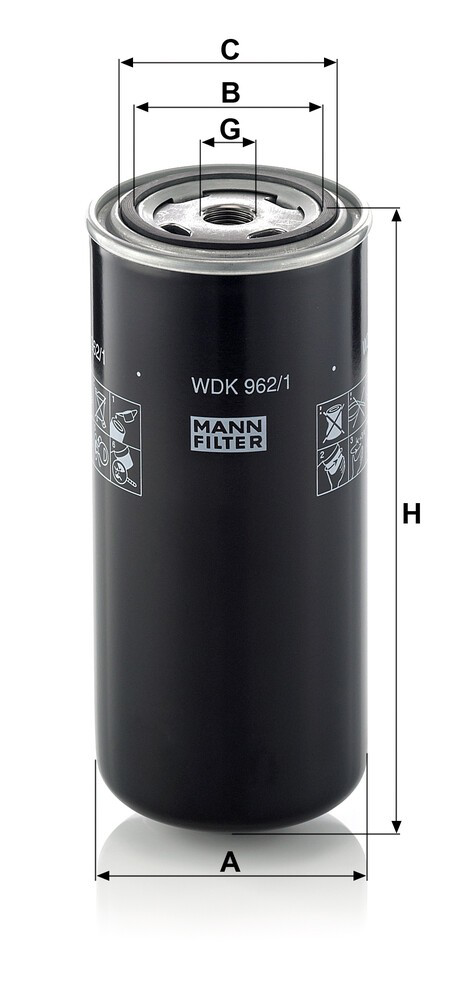 Фільтр тонкого очищення палива Mann-Filter WDK9621 ціна, від 26.44 USD