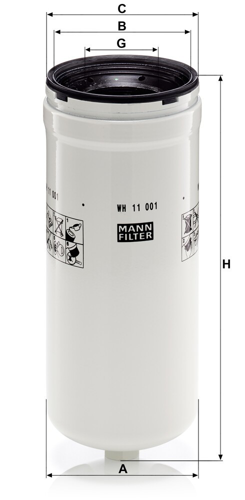WH11001X Mann-Filter Фільтр гідравлічної системи