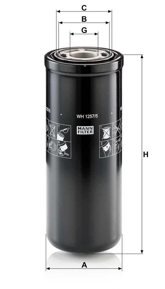 WH12575 Mann-Filter Фільтр гідравлічної системи