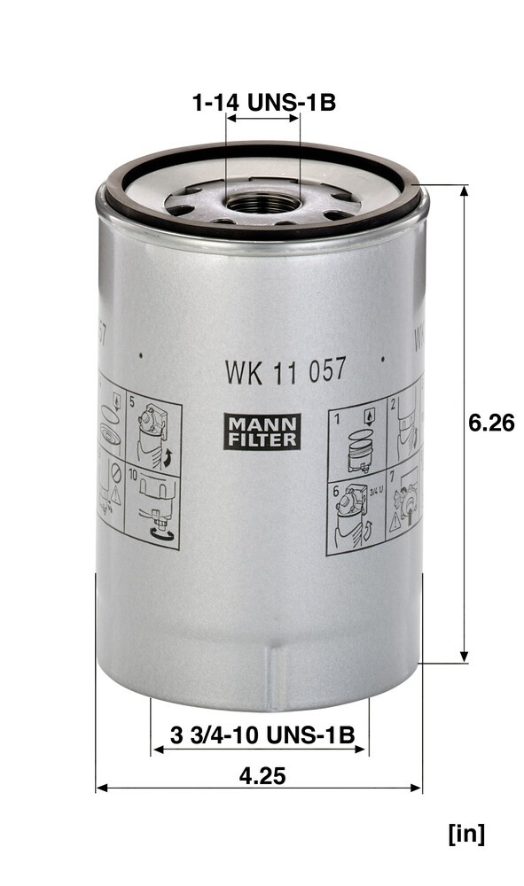 WK11057Z Mann-Filter Фільтр палива
