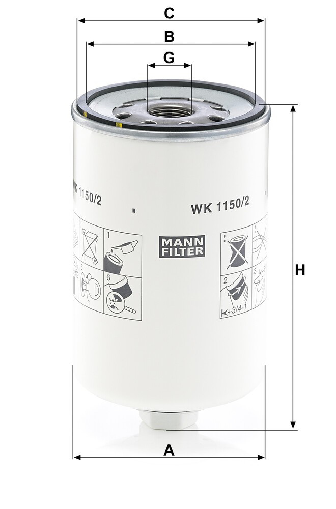 WK11502 Mann-Filter Фільтр палива