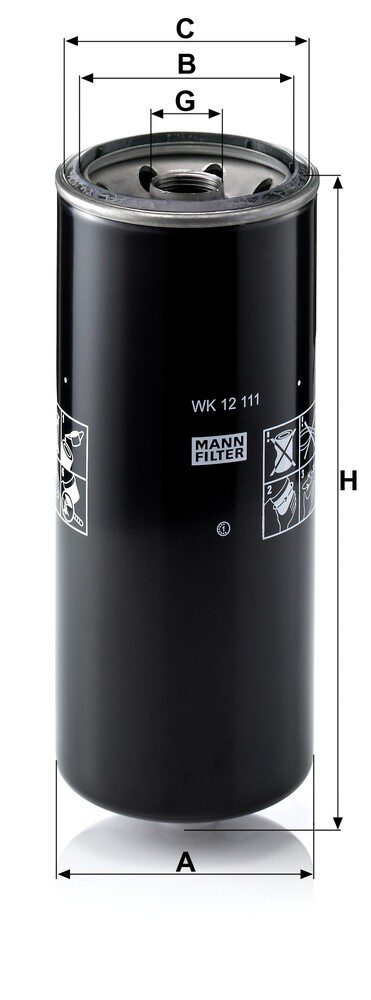 Фільтр тонкого очищення палива Mann-Filter WK12111 ціна, від 38.81 USD