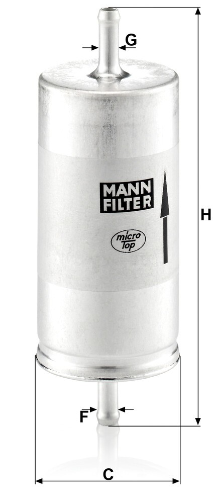 Фільтр тонкого очищення палива Mann-Filter WK413 ціна, від 6.98 USD