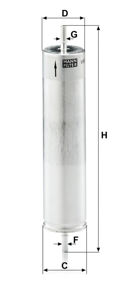Фільтр тонкого очищення палива Mann-Filter WK522 ціна, від 20.77 USD