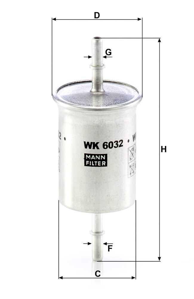 WK6032 Mann-Filter Фільтр палива