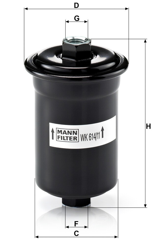 Фільтр тонкого очищення палива Mann-Filter WK61411 ціна, від 7.10 USD