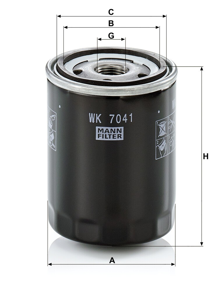 WK7041 Mann-Filter Фільтр палива