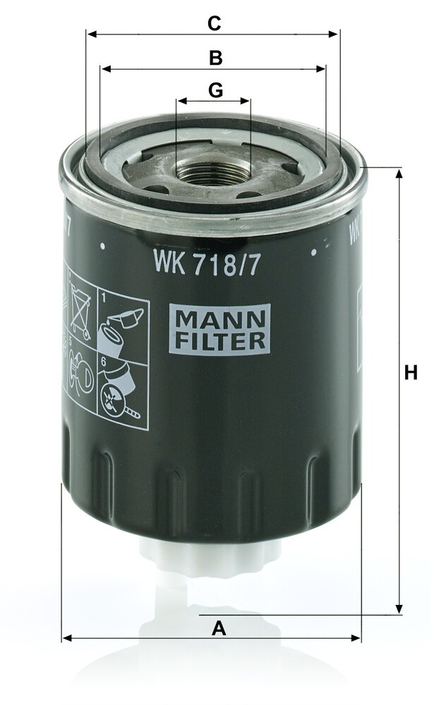 WK7187 Mann-Filter Фільтр палива