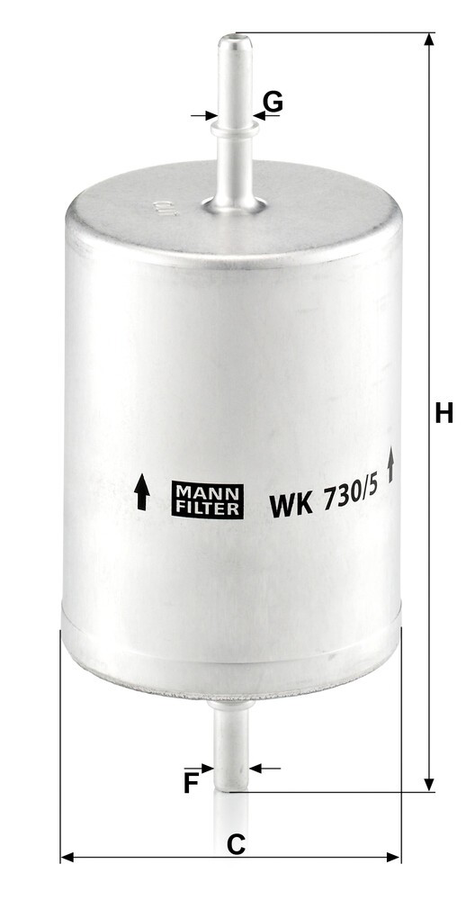 Фільтр тонкого очищення палива Mann-Filter WK7305 ціна, від 14.19 USD