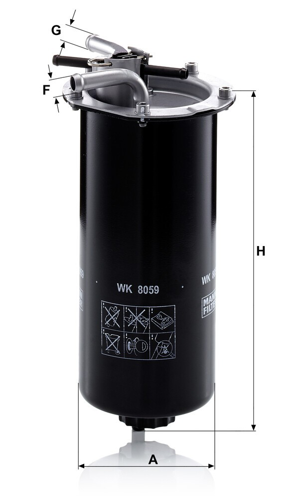 WK8059 Mann-Filter Фільтр палива