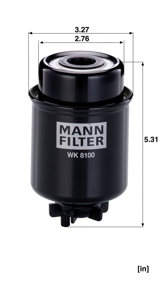 Фільтр тонкого очищення палива Mann-Filter WK8100 ціна, від 28.32 USD
