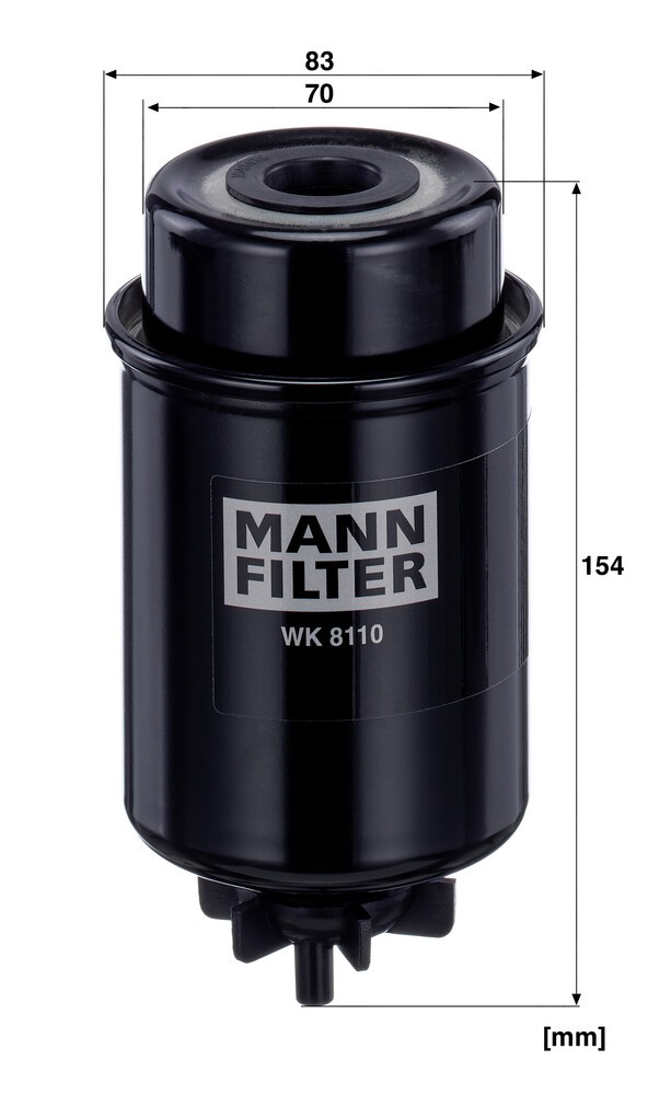 Фільтр тонкого очищення палива Mann-Filter WK8110 ціна, від 27.00 USD