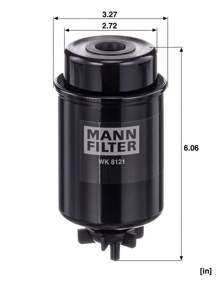 Фільтр паливний Mann-Filter WK8121