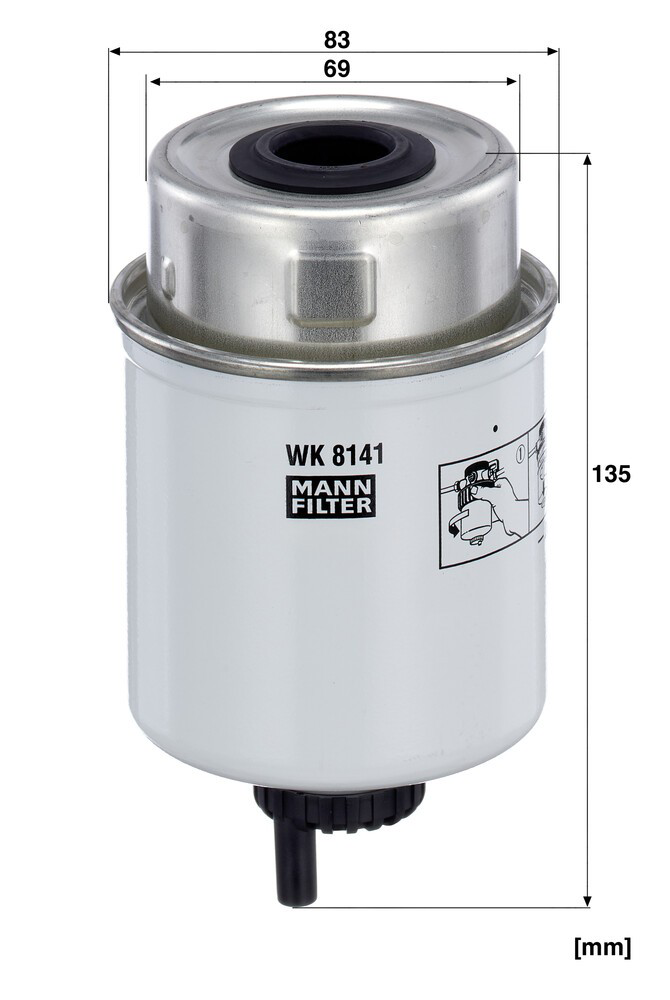 WK8141 Mann-Filter Фільтр палива