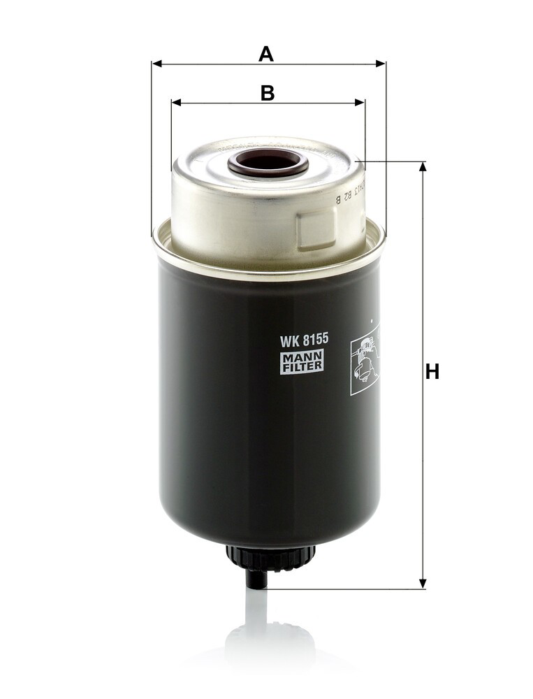 Фільтр тонкого очищення палива Mann-Filter WK8155 ціна, від 27.42 USD