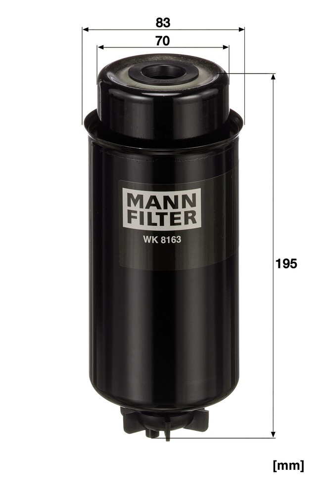 Фільтр тонкого очищення палива Mann-Filter WK8163 ціна, від 37.44 USD