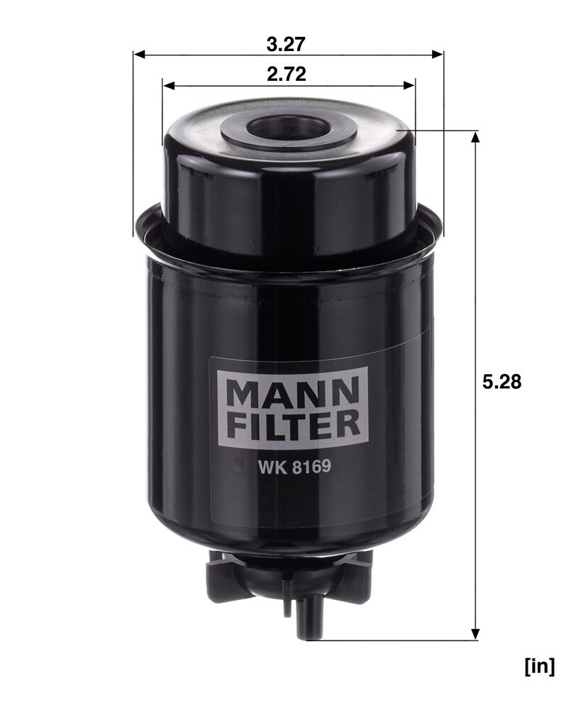 Фільтр тонкого очищення палива Mann-Filter WK8169 ціна, від 36.49 USD