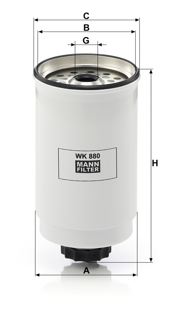 WK880 Mann-Filter Фільтр палива