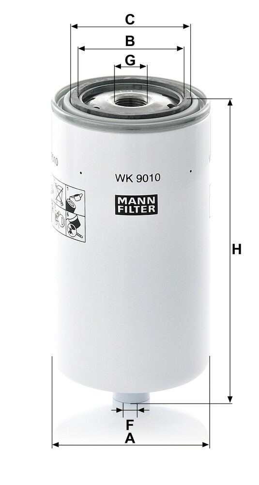 WK9010 Mann-Filter Фільтр палива
