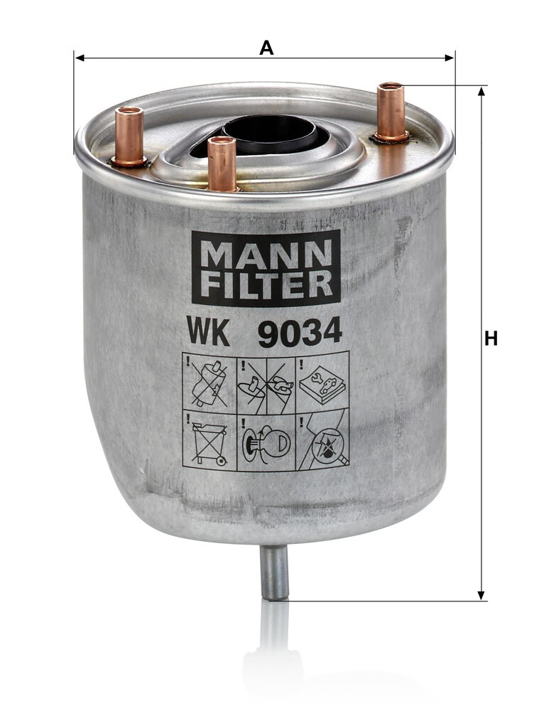 Фільтр тонкого очищення палива Mann-Filter WK9034Z ціна, від 22.28 USD