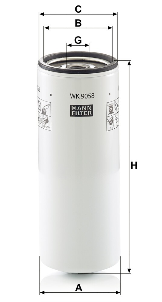 WK9058 Mann-Filter Фільтр палива