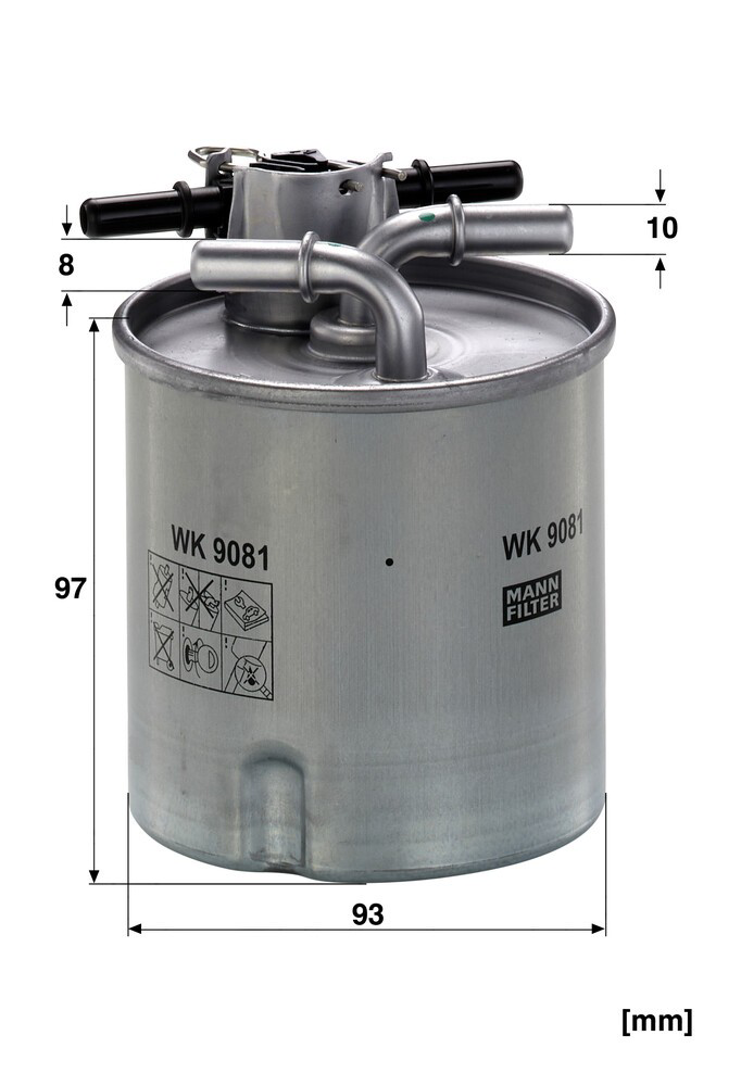 Фільтр тонкого очищення палива Mann-Filter WK9081 ціна, від 26.13 USD