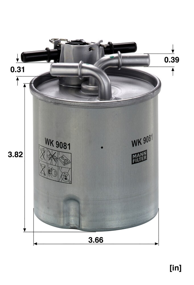 Купити WK9081 Mann-Filter Фільтр-відстійник палива грубої очистки