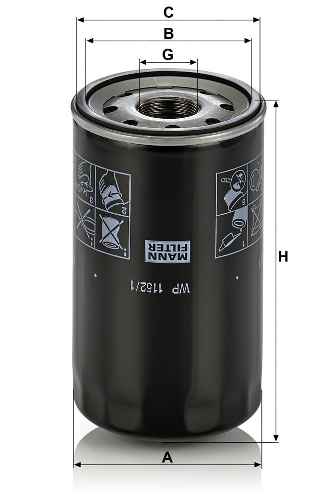 WP11521 Mann-Filter Фільтр масла
