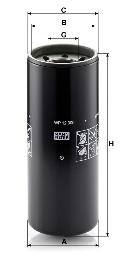 WP12300 Mann-Filter Фільтр масла