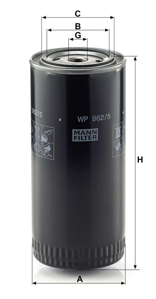 WP9625 Mann-Filter Фільтр масла